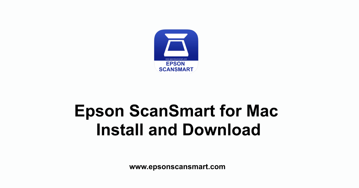 epson scansmart mac download